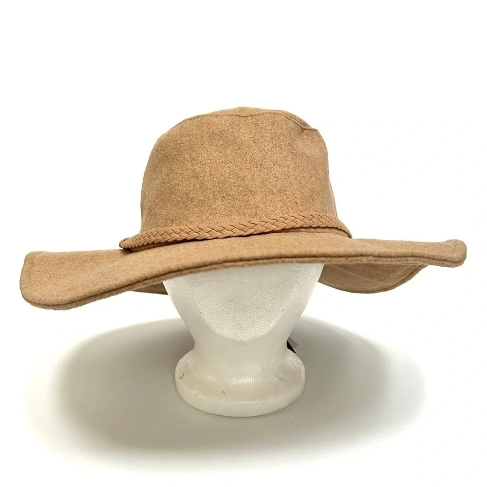 NWT - ASN Hats “Harper” Floppy Boater Felt Festival Hat